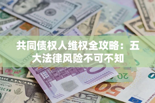 武汉共同债权人维权全攻略：五大法律风险不可不知