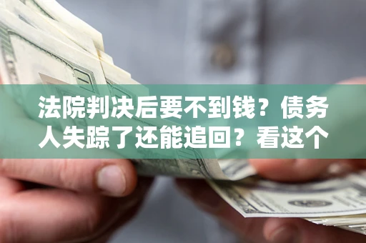 武汉法院判决后要不到钱？债务人失踪了还能追回？看这个方法！