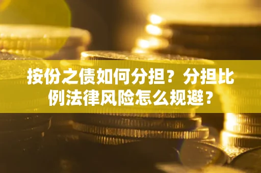 武汉按份之债如何分担？分担比例法律风险怎么规避？