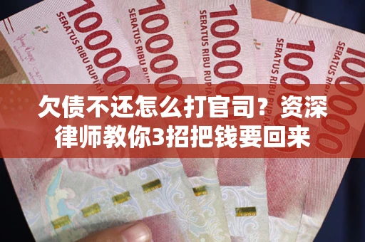 武汉欠债不还怎么打官司？资深律师教你3招把钱要回来