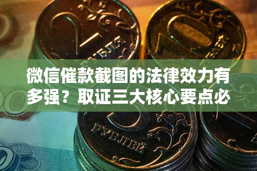 武汉微信催款截图的法律效力有多强？取证三大核心要点必须知道！
