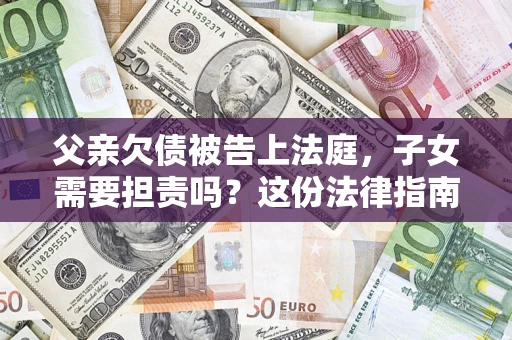 武汉父亲欠债被告上法庭，子女需要担责吗？这份法律指南必须看完