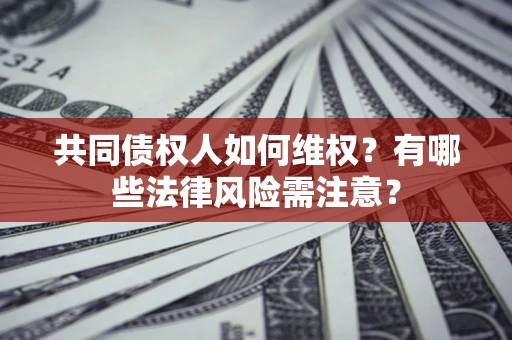 武汉共同债权人如何维权？有哪些法律风险需注意？