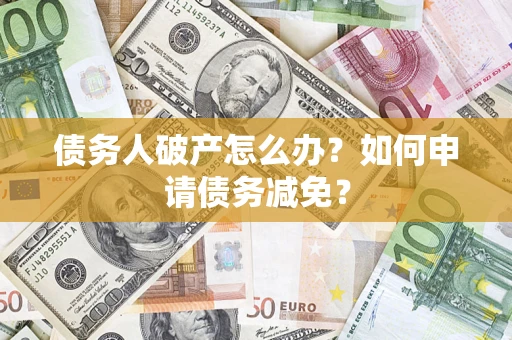 武汉债务人破产怎么办？如何申请债务减免？
