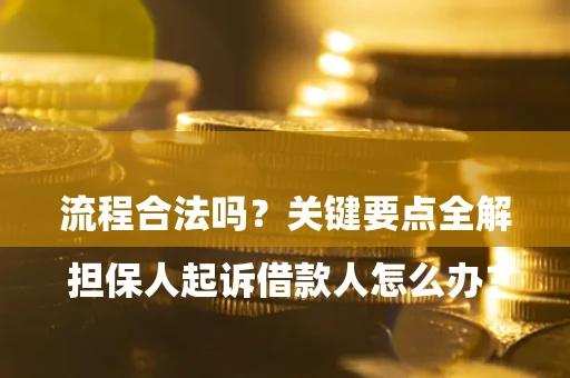 武汉

担保人起诉借款人怎么办？流程合法吗？关键要点全解析