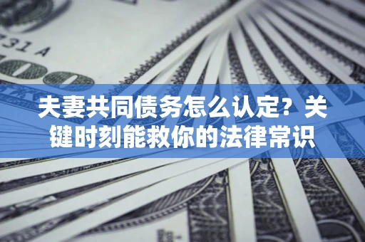 武汉夫妻共同债务怎么认定？关键时刻能救你的法律常识